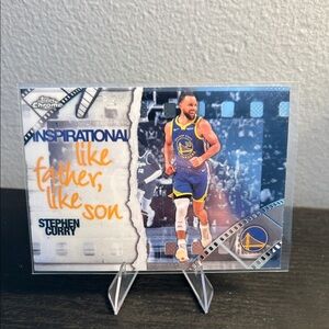Stephen Curry Golden State Warriors NBA Topps Chrome Inspirational Insert